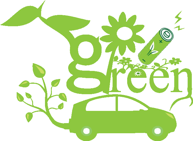 We Are Going Green - Green Car Cartoon (944x800)