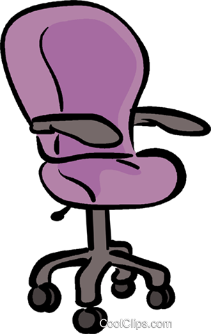 Office Chair Clip Art Office Chair Royalty Free Vector - Office Chair Clipart Png (303x480)