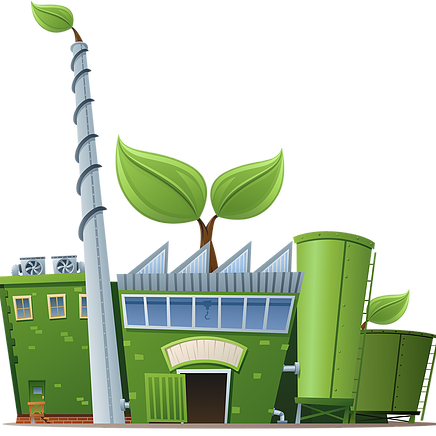 The Other Way We Consider Going “green” Is By Reducing - Green Manufacturing Cartoon (436x436)