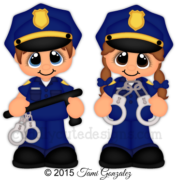 Related Cute Police Clipart - Dia Del Trabajador Policia (400x400)
