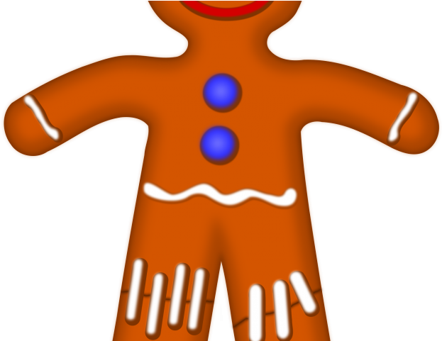 Gingerbread Man Cliparts - Cartoon Gingerbread Man (640x480)