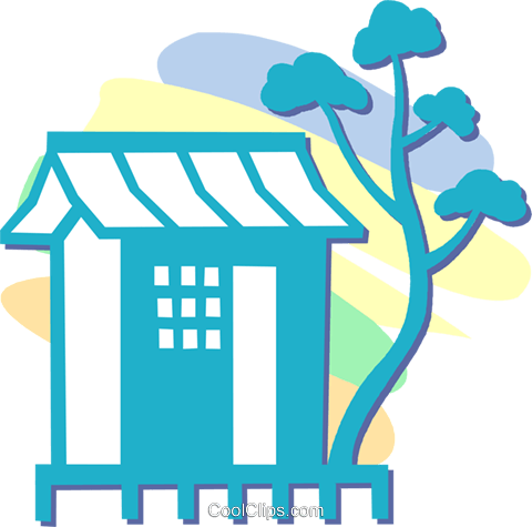 Japanese House Royalty Free Vector Clip Art Illustration - Clip Art (480x475)