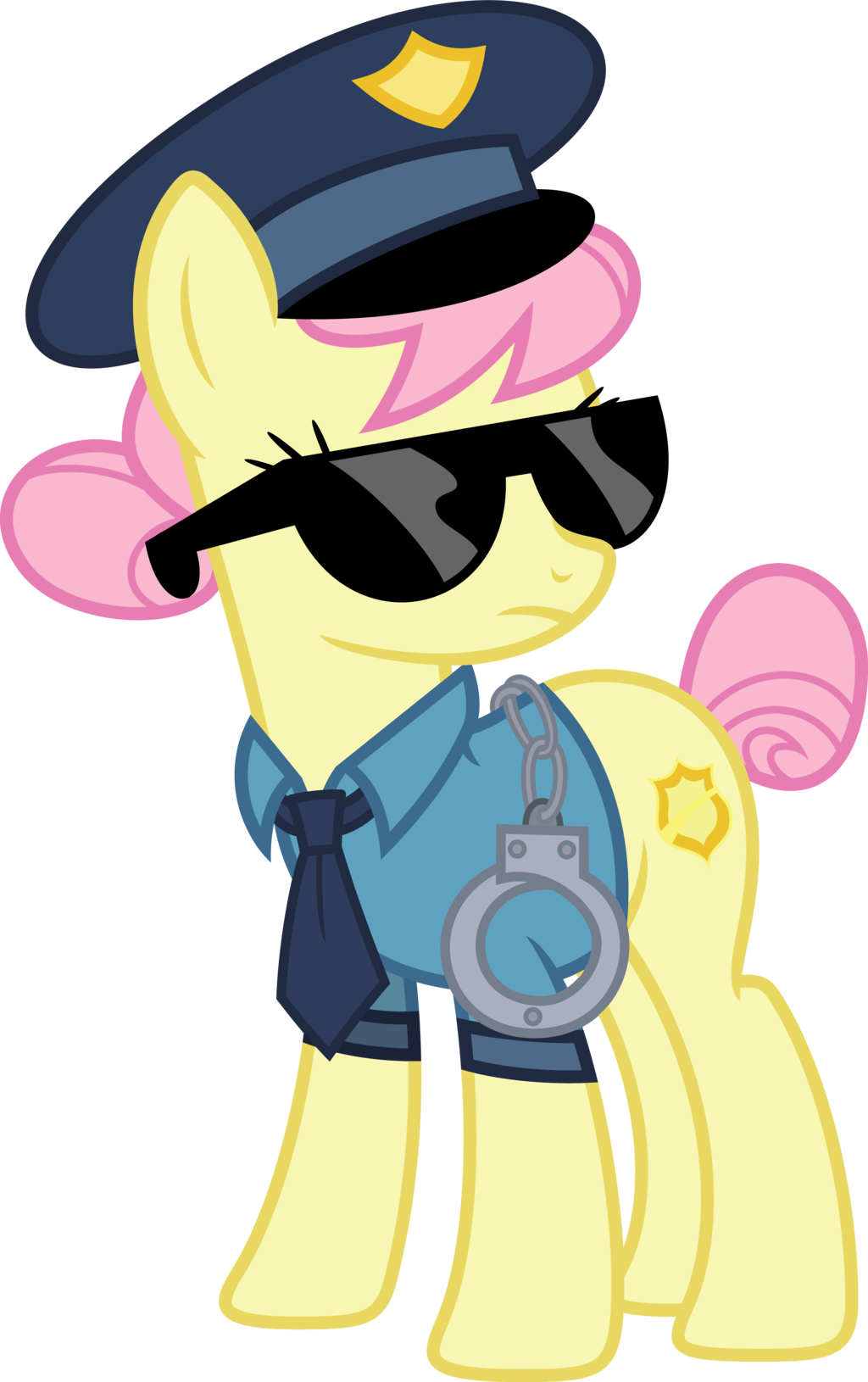 Blah23z, Colored, Color Edit, Copper Top, Edit, Fluttershy, - Gift Of The Maud Pie Police (1024x1630)