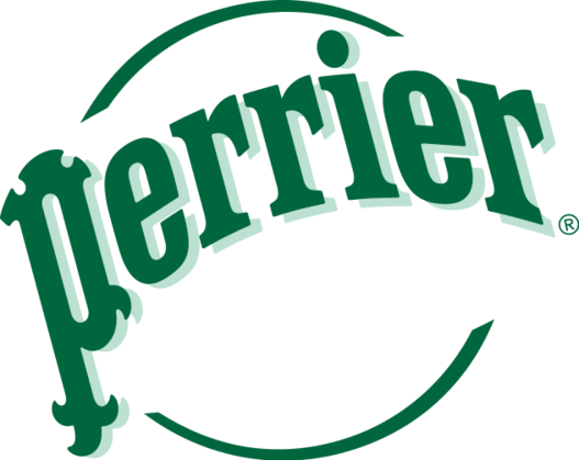 Perrier Outline Circle Logo Png - Logo Perrier (527x419)