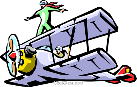 Air Showairplanestuntman Royalty Free Vector Clip Art - Airplane Show Clipart (480x307)