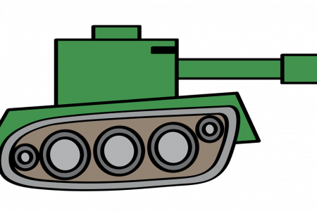 Army Fuel Clip Art - Simple Tank (450x300)