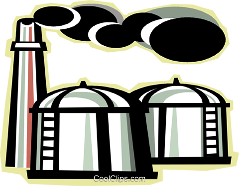 Refinery Royalty Free Vector Clip Art Illustration - Refinery Royalty Free Vector Clip Art Illustration (480x374)