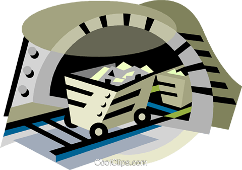 Coal Mining Royalty Free Vector Clip Art Illustration - Civil War Clip Art (480x337)