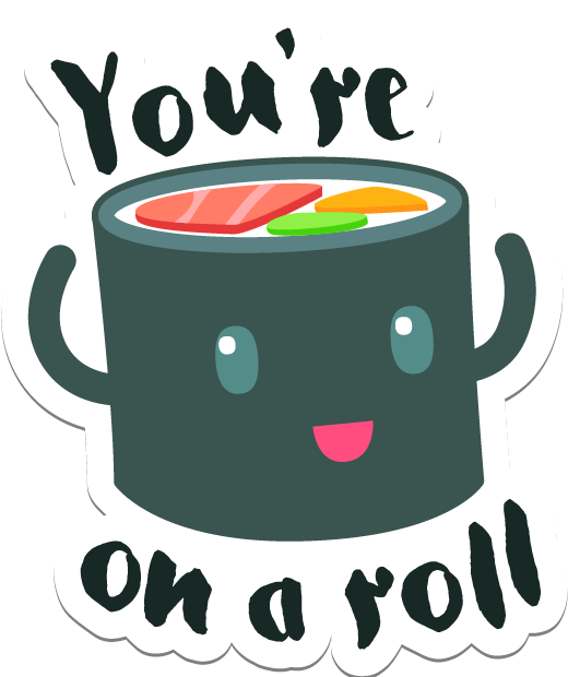 Sushi Stickers For Imessage Messages Sticker-0 - Sticker (619x619)