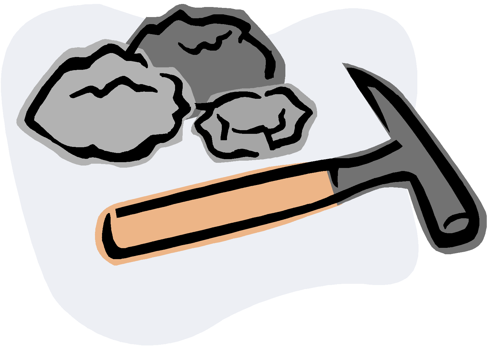 Inspiring Clip Art Rocks Medium Size - Graphic Organizer Showing How Minerals Can Be Classified (1593x1121)