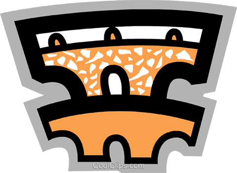 Roman Aqueducts Royalty Free Vector Clip Art Illustration - Roman Aqueducts Royalty Free Vector Clip Art Illustration (480x350)