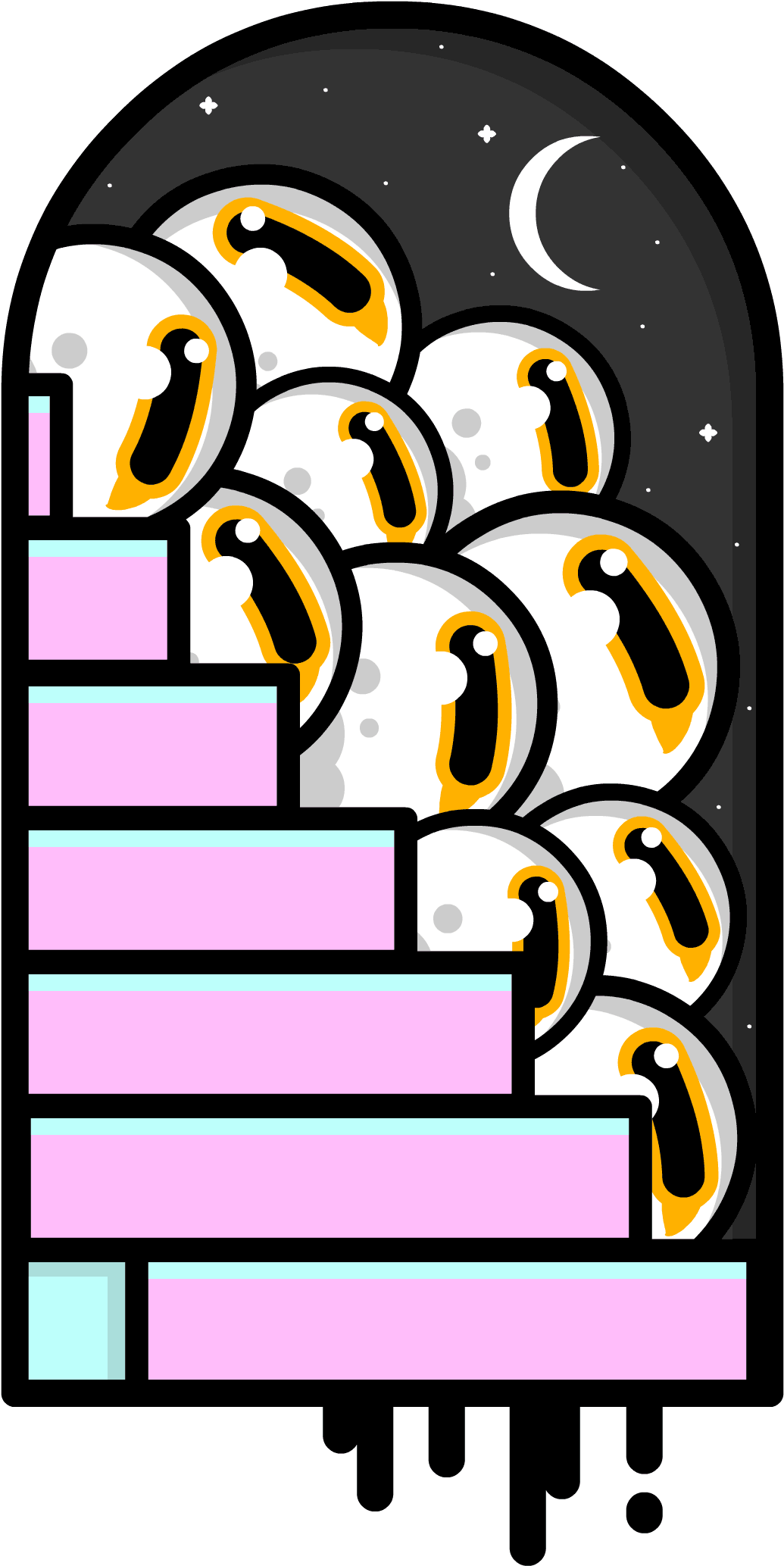 Space Eyes Sticker By Shallow Lagoon - Surrealism (1140x2154)