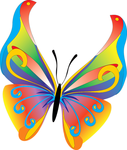 Pin By Se Il Koca On Clip Art Pinterest Clip Art And - Butterfly Clipart (423x500)