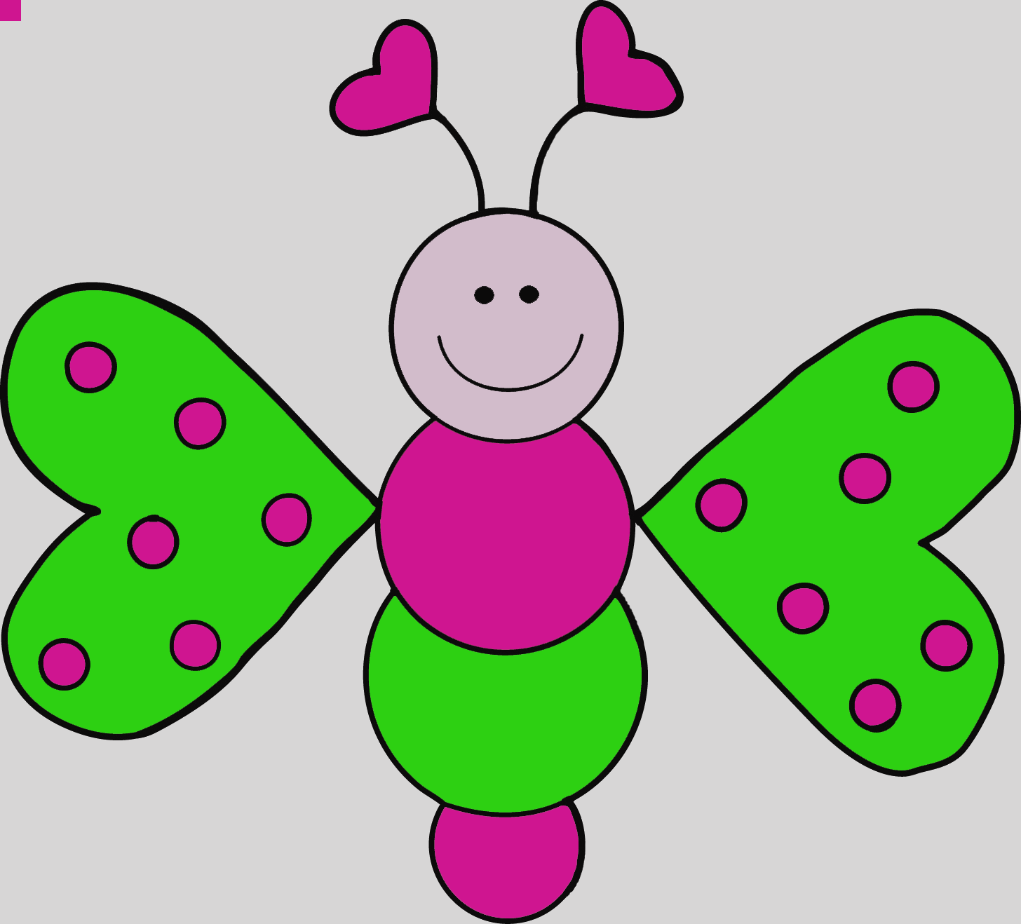 Cute Butterfly Clipart Butterflies Clip Art - Cute Insect Clipart (1456x1318)