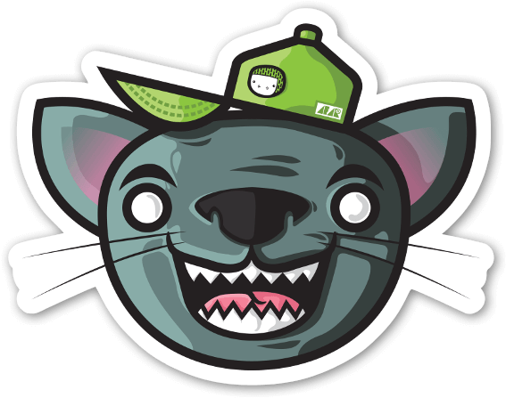 Feline Goodness Sticker - Made In La (600x477)