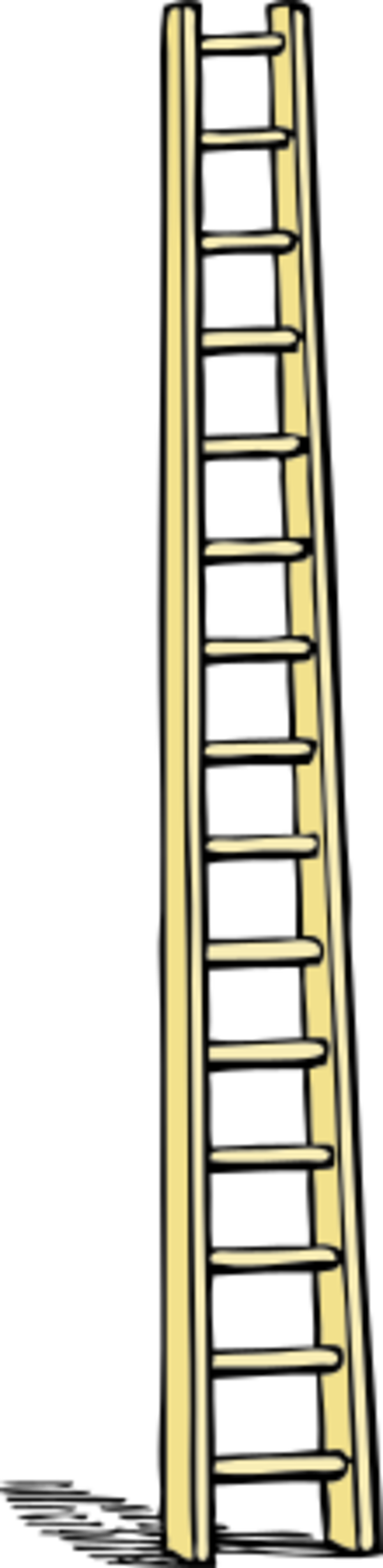 Tall Ladder Vector Clip Art - Ladder Clip Art (600x2449)