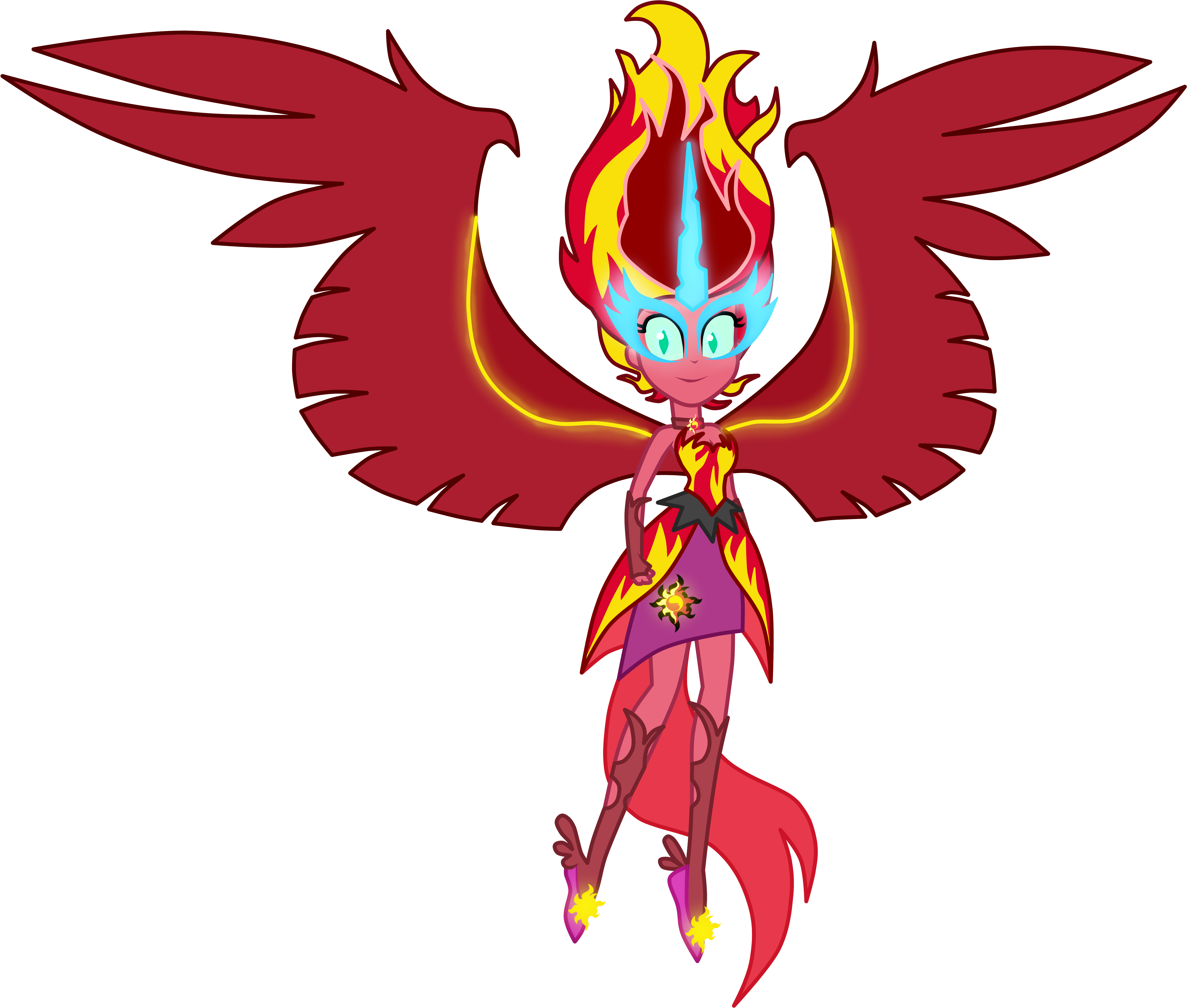 Twilight Sparkle Pinkie Pie Rarity Sunset Shimmer Rainbow - Equestria Girls Evil Twilight (7413x6400)