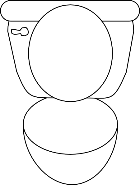 Toilet Clip Art At Clker - Toilet Clip Art (450x593)