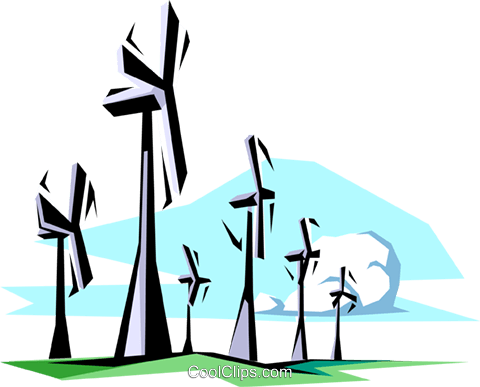 Wind Energy Royalty Free Vector Clip Art Illustration - Wind Energy Royalty Free Vector Clip Art Illustration (480x387)