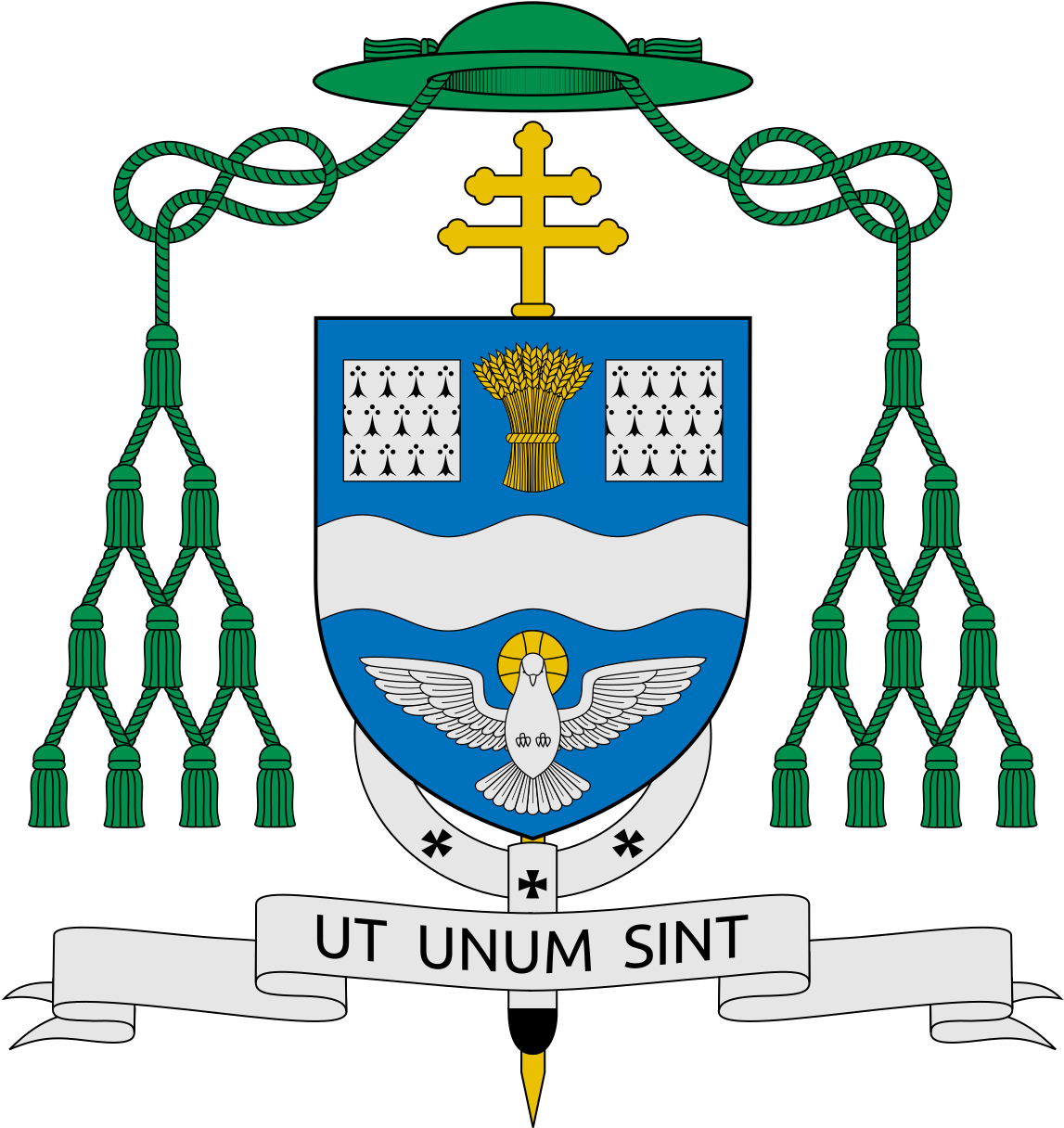 Baptism Clip Art 18, Buy Clip Art - Archbishop Tobin Coat Of Arms (1150x1226)