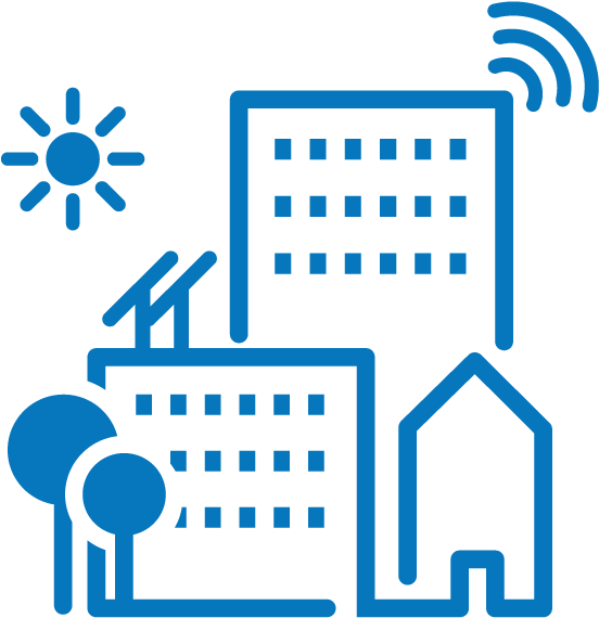 Smart Buildings & Iot - Smart Building Icon Png (600x600)