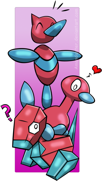 Porygon Family C By Amandaxter - Porygon C (416x700)