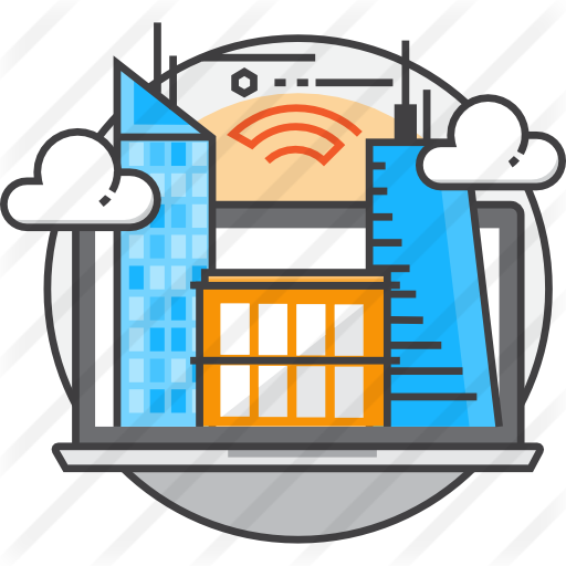 Smart City - Smart City Flat Icon (512x512)