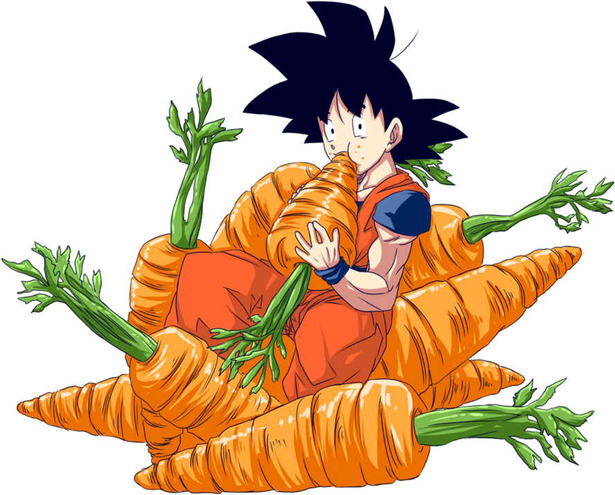 Carrot 8u By Mamacharms On Clipart Library - Goku Carrot (900x750)