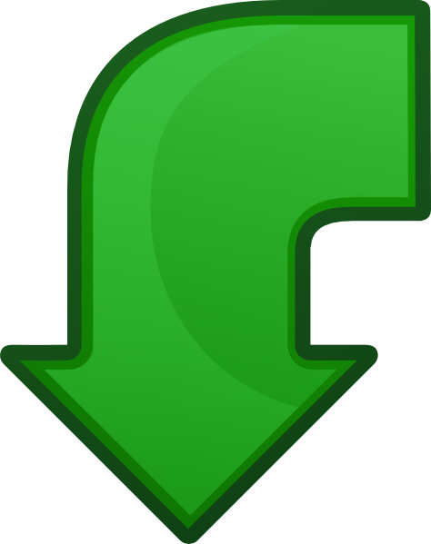 Free Vector Arrow Go Back Clip Art - Flecha A La Vuelta (474x599)