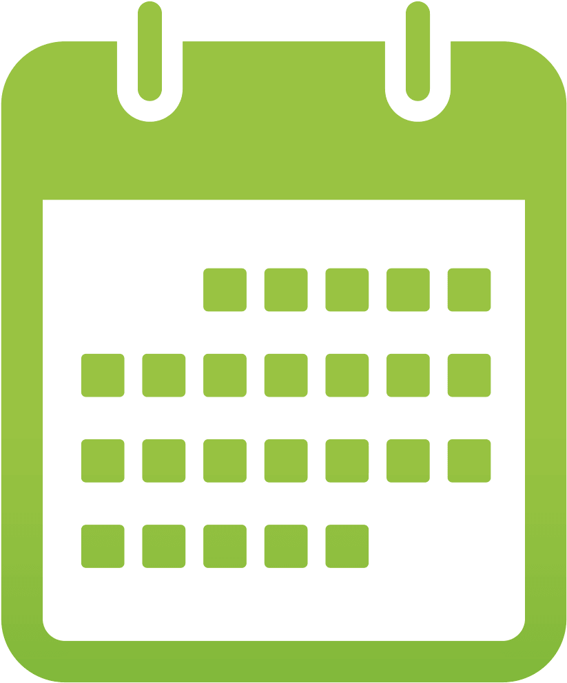 Calendar Green Icon Png - Calendar Clipart Pgn (1000x1000)