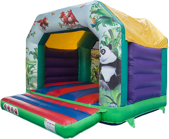 Jungle Theme Bouncy Castle - Bouncy Castle Hire (800x600)