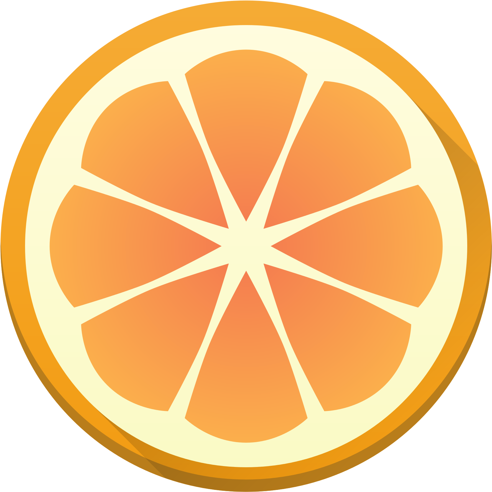 Breezeicons Apps 48 Application X Clementine - Lemon Icon (2000x2000)