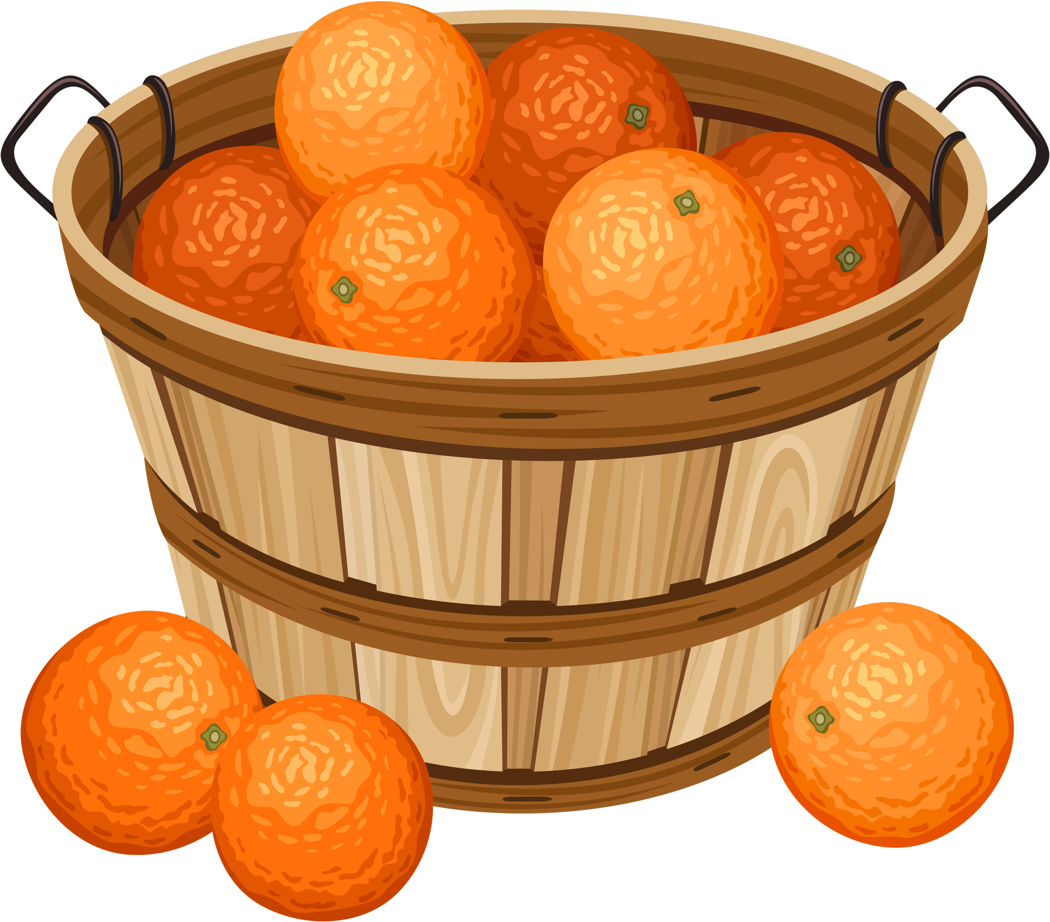 Shutterstock 121975864 [преобразованный] - Basket Of Oranges Clipart (2560x2016)