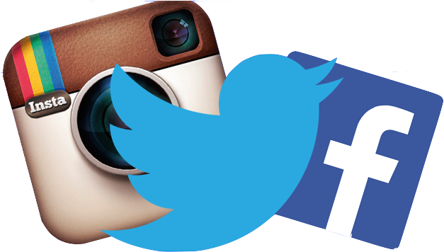 Instagram Twitter Facebook Stock Images, Royalty-free - Facebook Twitter Instagram Png (652x367)