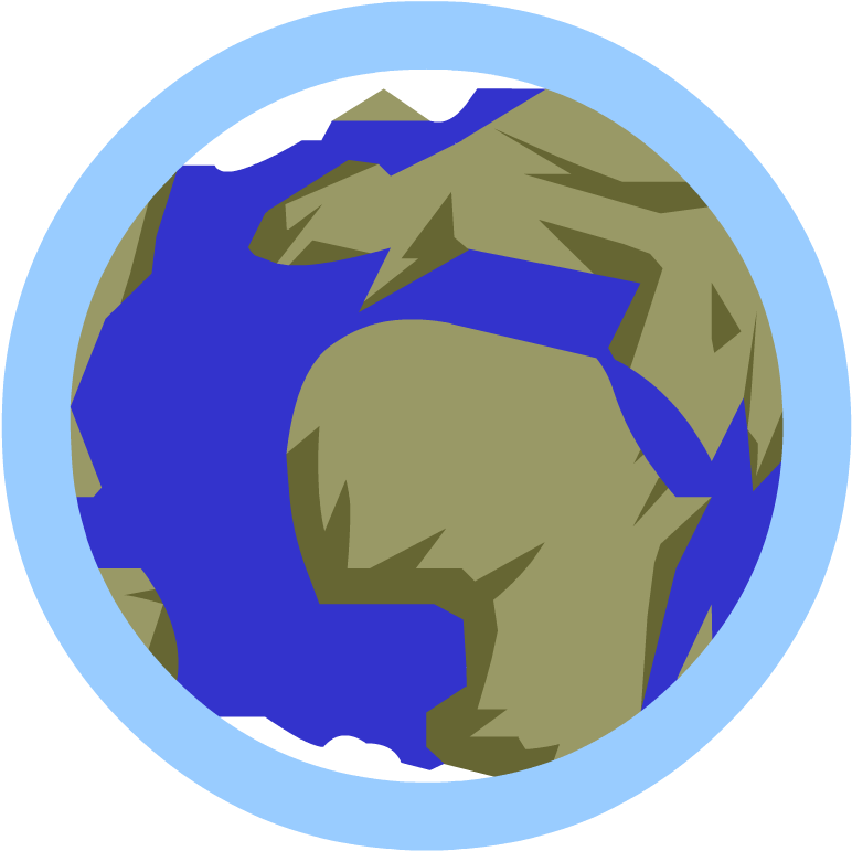 Earth's Atmosphere - Earth With Atmosphere Cartoon (880x880)