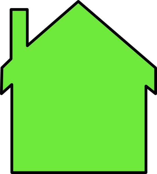 How To Set Use Lime Green House Svg Vector - House Clipart Green (540x598)
