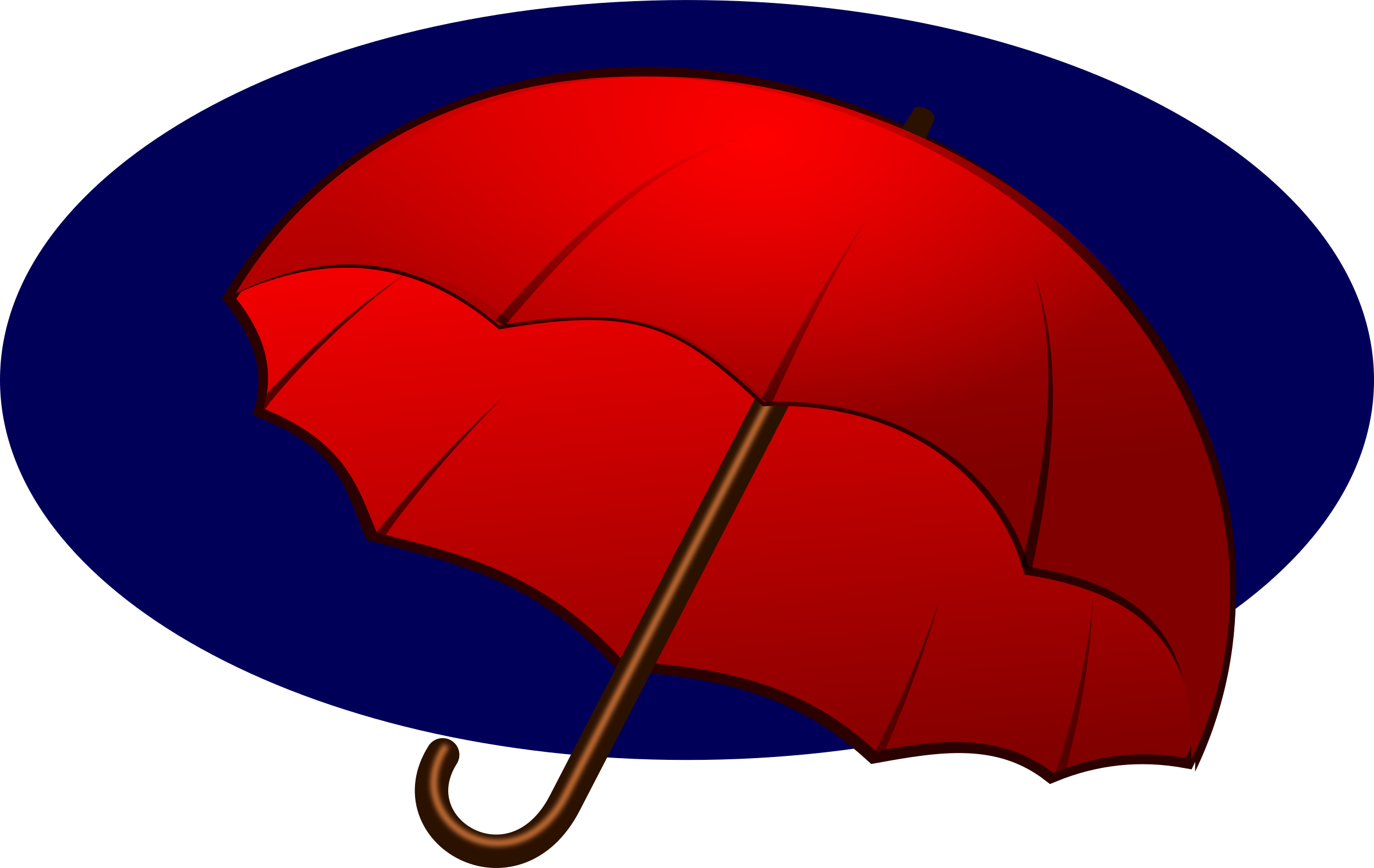 Clipart - Umbrella - Mulher Com Guarda Chuva Vermelho Desenho (1187x750)