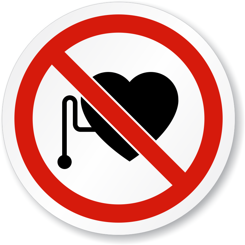 Iso Prohibition Sign - Mysafetysign Danger - Strong Magnetic Field (with Graphic), (800x800)
