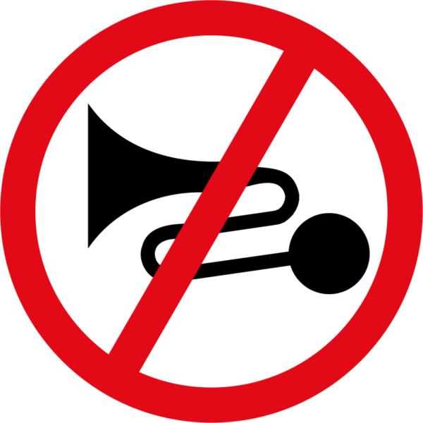 Excessive Noise Prohibited Sign - New York Times App Icon (2000x2000)