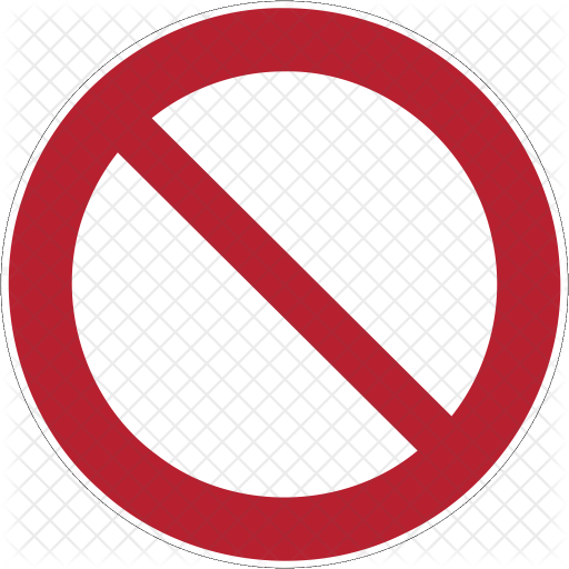 Prohibition Icon - Not Covered By Insurance (512x512)