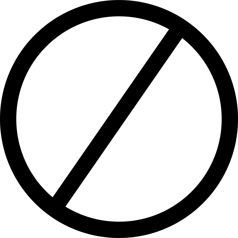 Prohibit Comments - Writing Icon In A Circle (980x980)