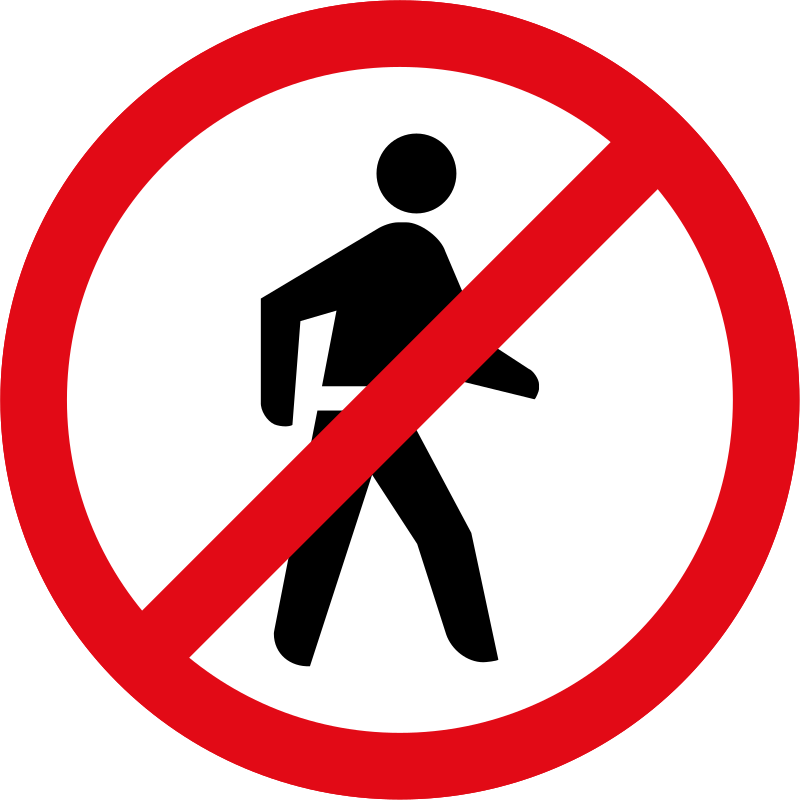 Hitchhiking Prohibited Sign Traffic Sign (800x800) Png Clipart