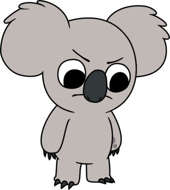 Free Koala Clipart Transparent - We Bare Bears Nom Nom (350x392)