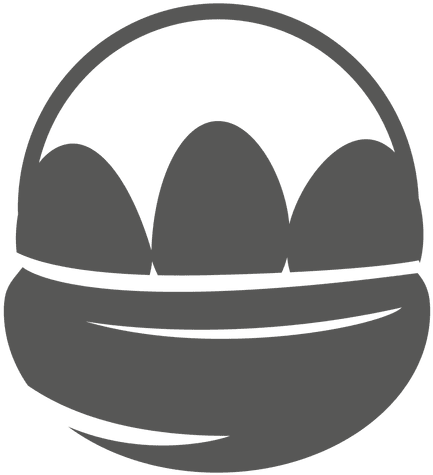 Easter Eggs Basket Icon Transparent Png - Cesto De Pao Desenho Png (512x512)
