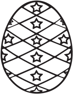 Intricate Easter Egg Coloring Page - Illustration (500x386)