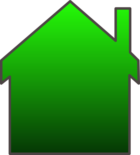 Green House Reverse Clip Art At Clker - Clip Art (540x598)