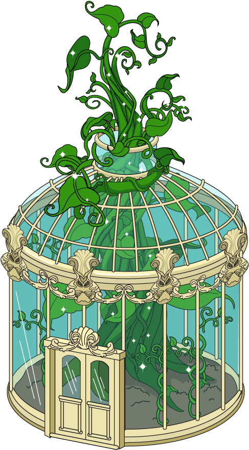 Medium Beanstalk Greenhouse - Cage (606x966)