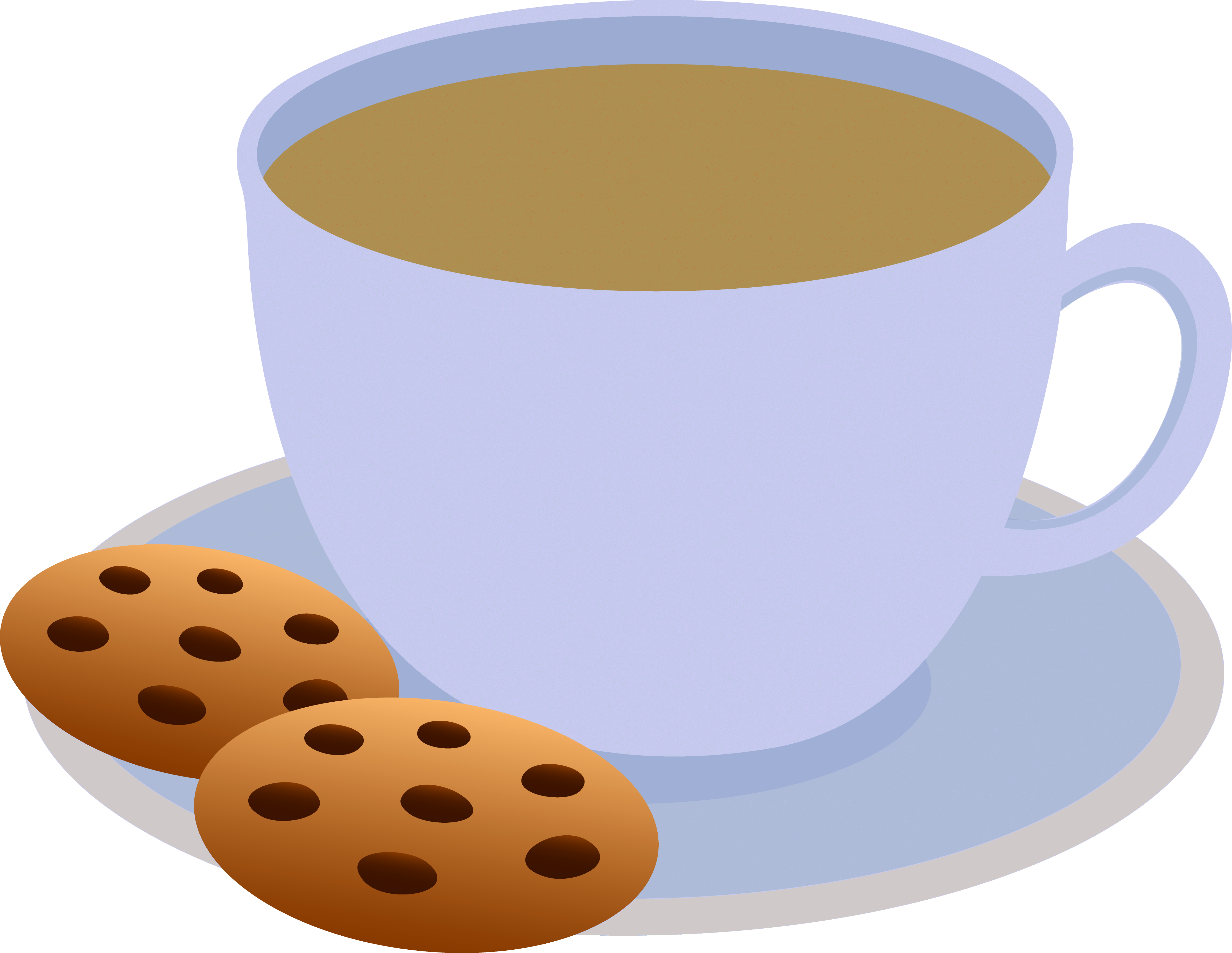 Cafe Image Clip Art - Hot Chocolate And Cookies Clipart (4753x3678)