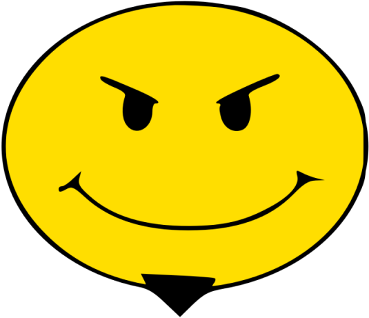 Evil Grin Clipart - People That Piss You Off (640x480)