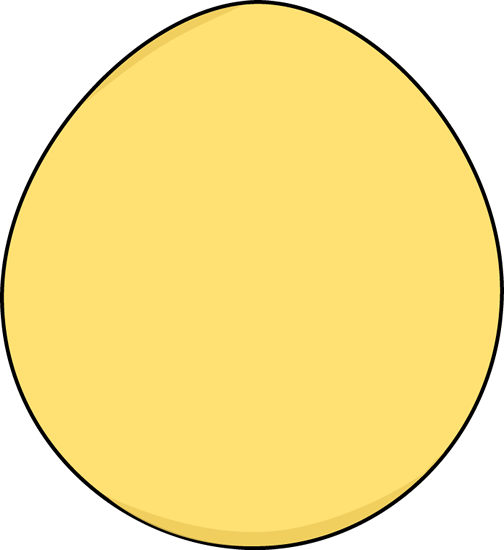 Yellow Easter Egg - Egg My Cute Graphics (504x550)